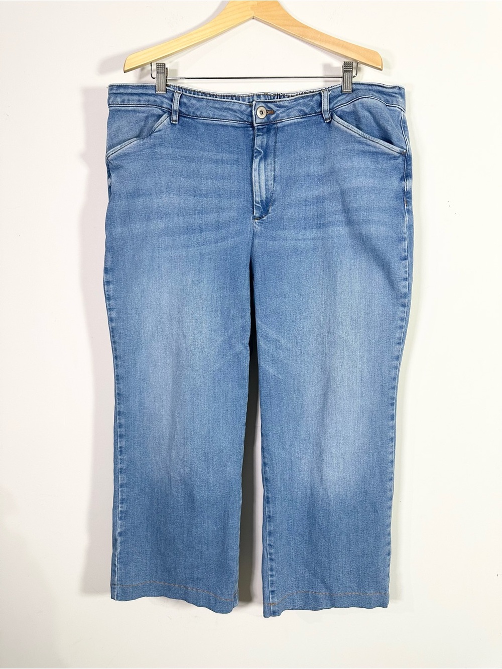 J. Jill Denim Full Leg Trouser Pants High Rise Jeans
